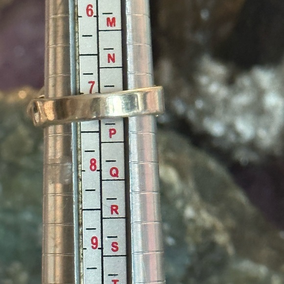 Opal inlay  in sodalite sterling silver ring - Picture 3 of 4